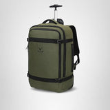 Hynes Eagle Rolling Backpack 42L Backpack with Wheels Airline Approved Carry on Luggage Laptop Travel Suitcase Bag for Women Men Dark Green