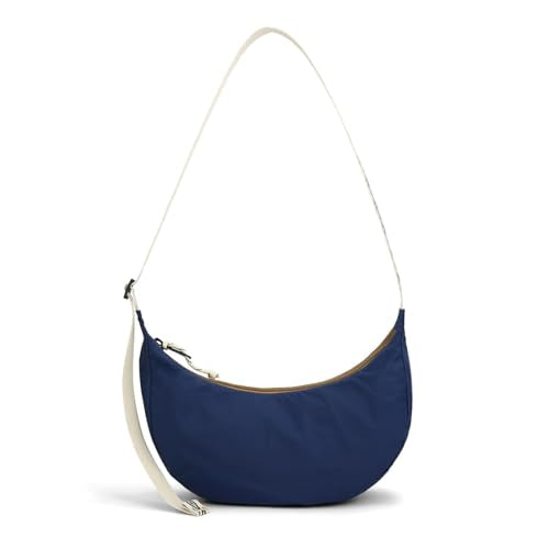 Topo Designs Moonlight Crossbody Bag, Front Pocket, Large Main Compartment with Internal Zippered Pocket, Adjustable Shoulder Strap, 200D Nylon Ripstop (Midnight/Caribbean)