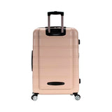 Rockland Melbourne Hardside Expandable Spinner Wheel Luggage, Champagne, Checked Large 28"