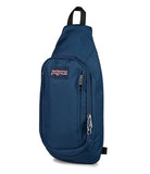JanSport Move Sling Crossbody Bag – Main Compartment, Zippered Front Pockets, Adjustable Shoulder Strap, Fully Padded Back Panel, Navy