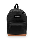 Everest Luggage Suede Bottom Backpack, Black, Large