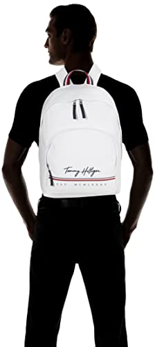Tommy Hilfiger Men's York Backpack, Bright White, One Size