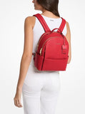 Michael Kors Sable Medium Backpack, Gold-Tone Hardware/Pebble Leather/Crimson