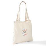 CafePress Obey The Chef Tote Bag Reusable Natural Beige Canvas Shopping Bag