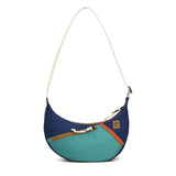Topo Designs Moonlight Crossbody Bag, Front Pocket, Large Main Compartment with Internal Zippered Pocket, Adjustable Shoulder Strap, 200D Nylon Ripstop (Midnight/Caribbean)