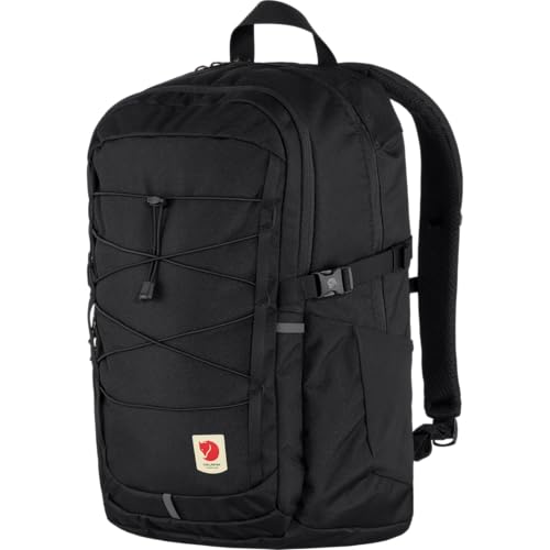 Fjällräven Skule 28 Backpack - Spacious Storage, Padded Back Panel, Breathable Design - Travel, Hiking, Black