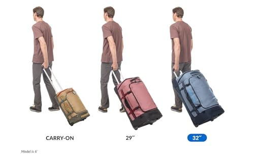 Eagle Creek Cargo Hauler XT Wheeled Duffel - Wheeled Backpack Duffel - Deployable Backpack Straps - Lockable U-Lid & Easy Access Compartment - 32" - Charcoal