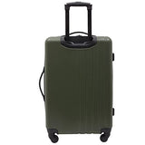 Wrangler Quest Luggage Set, Olive Green, 3 Piece Set (30"/26"/22")