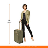 Briggs & Riley Essential 22" 2-Wheel Expandable Carry On - Luggage for Travel, Suitcases with Wheels, Softside Rolling Bag for Men & Women, Self-Repairing Zipper - Baseline Collection, Olive