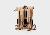 8000Kicks Everyday Hemp Backpack - Lightweight and Weatherproof Backpack for Work and Travel with Anti-theft pocket and Spacious Interior (Beige)