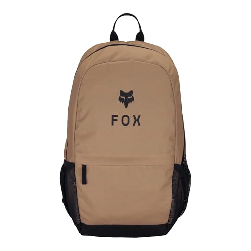 Fox Racing 180 Backpack, Lightweight Everyday School & Travel Bag with 15" Laptop Sleeve, Water Bottle Pocket & Padded Straps, Brown Sugar