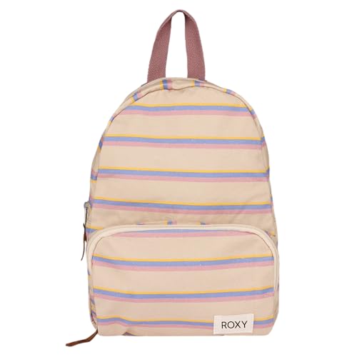 Roxy Women's Always Core Backpack | Travel | Everyday Carry | Beach | Polyester | 8L Capacity - Banana Cream Stripe