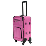 Rockland Pasadena Softside Spinner Wheel Luggage, Pink, Carry-On 20-Inch