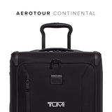 TUMI - Aerotour 4 Wheel Expandable Luggage - Men's and Women's Lightweight Business and Leisure Travel Suitcase - 21.75" Continental Expandable Carry-On, Black