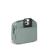 TUMI - Voyageur Teghan Crossbody - Women's Compact Everyday Purse with Leather Trim - Thyme