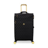 It Luggage Glimmering 28" Softside Checked 8 Wheel Expandable Spinner, Black