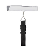 Taylor Kinetic Powered Digital Luggage Scale, 110 lb Capacity, No Batteries Required, Lightweight Travel Scale with Durable Nylon Strap and Clip, Portable Suitcase Weight Checker for Travelers, White