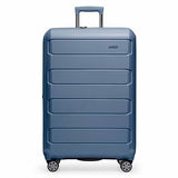 Traveler's Choice Pagosa Hardshell Expandable Luggage with Spinner Wheels, Slate Blue, 30-Inch Large