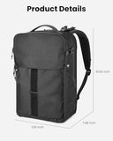 KURANEST Portal Travel Backpack for Men Women, 28L/38L Expandable Carry On Backpack, TSA Friendly Flight Approved Luggage Sleeve, Water Resistant Business Laptop Backpack for Travel Work Commute