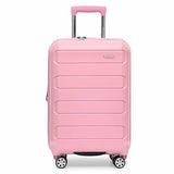 Traveler's Choice Pagosa Hardshell Expandable Luggage with Spinner Wheels, Pink, 2-Piece Set (22/26)