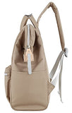 himawari Laptop Backpack for Women&Men Travel With USB Charging Port Large Business Bag Water Resistant College Computer Doctor (1881-Khaki, Regular)