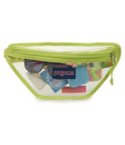 JanSport Clear Waistpack – 1L Transparent Fanny Pack, One Main Compartment, Adjustable Hip Belt & Crossbody Strap, Citron Lime