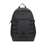 PUMA Fluid Backpack in Performance Airmesh with Laptop Sleeve & Padded Adjustable Straps, Black/Silver, One Size