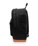 Everest Luggage Suede Bottom Backpack, Black, Large
