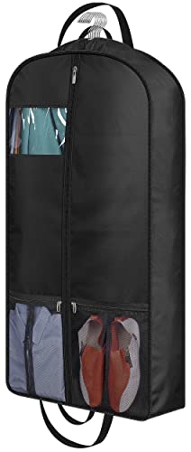 MISSLO 43" Heavy Duty Garment Bags for Travel 6" Gusseted Suit Bags for Closet Storage 4 Handles Hanging Clothes Bag with Pocket Mens | Backpacks4Less