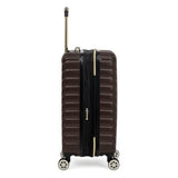 Kenneth Cole REACTION Madison Square Lightweight Hardside Chevron Expandable Spinner Luggage, Chocolate Brown, 2-Piece (20" Carry On + Sophie Backpack)