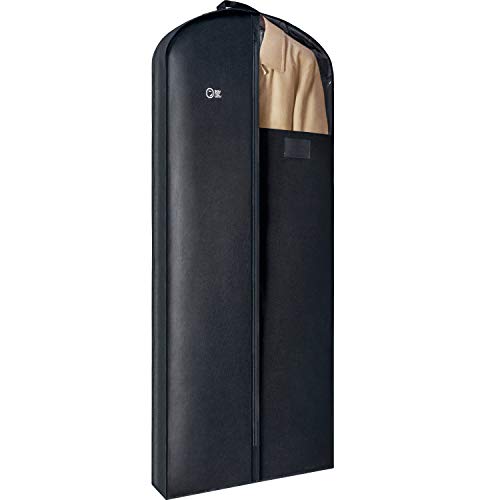 Luxury Storage Garment Bag for Long Coat, Fur, Mink, Gown, Vestment and Choir Robe | 60 Inch + 5 Inch Gusset Cover | Heavy Duty, | Backpacks4Less