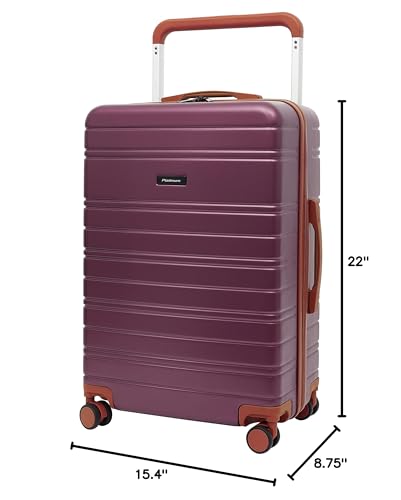Travelers Club 2PC or 20" Navigate Luggage Set, Burgundy, 20" Carry-On