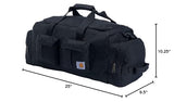 Carhartt 40L Utility Duffel, Heavy-Duty Bag for Jobsite, Gym, & Travel, Black, 40L