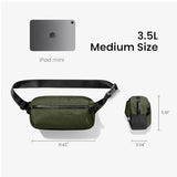 tomtoc 3.5L X-Pac Sling Bag with RFID Blocking Crossbody Pack for Men Women