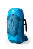 Gregory Stout 55L Unisex Backpacking Pack, Breathable Backpanel, Internal Hydration Sleeve for Water Reservoir (Bladder Not Included), One Size Fits All, Compass Blue