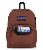 JanSport SuperBreak Plus Backpack with Padded 15-inch Laptop Sleeve and Integrated Bottle Pocket - Spacious and Durable Daypack for Work and Travel - Basic Brown