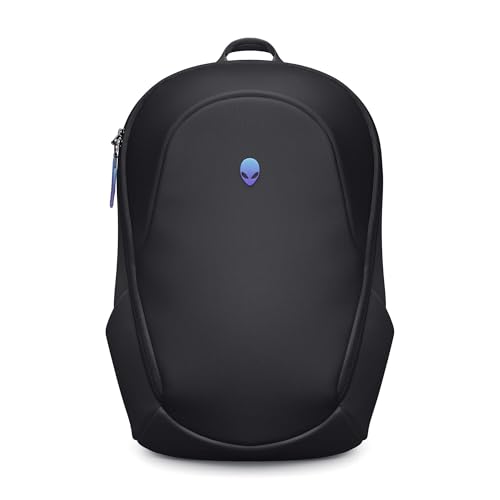 Alienware 16 Backpack - AW5625P - 21L Capacity, 3D Breathable mesh, Magnetic pocket organizers, RFID safe pocket, Weather resistant, 3D Iridescent reflective Alienware logo - Alienware Black
