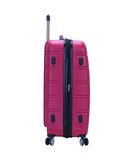 Rockland Melbourne Hardside Expandable Spinner Wheel Luggage, Magenta, 2 Piece (20"/28")