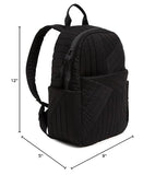 Vera Bradley Women's Cotton Small Backpack, True Black, One Size