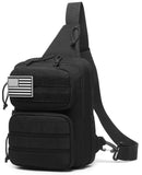 Wotony RFID Blocking Tactical Crossbody Bag for Men - Durable EDC Sling Shoulder Bag with Multi-Pocket Storage