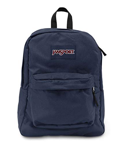 JanSport, Superbreak Backpack, Navy Blue, One Size.