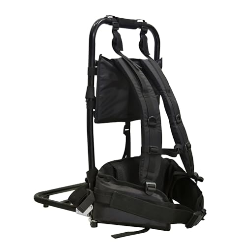 EAGWON Foldable Aluminum Hunting Pack Frame, Lightweight External Frame Hiking Backpacks, Alice Pack, Hunting Backpack Frame for Travel, Outdoor, Black