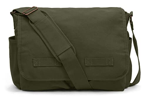 Sweetbriar Classic Vintage Messenger Bag, Forest Green