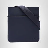 Lacoste Men's Classic Flat Crossover Crossbody Bag, Midnight Blue, One Size