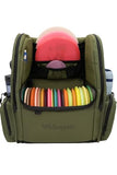 Wildhopperz Disc Golf Backpack, Holds 26+ disk with putter slots, Heavy Duty 600D Polyester, Multiple Storage Pockets, Cinch Tie Drink Pockets, Pencil and Pad slots, Durable and Waterproof
