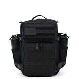 WOLFpak 25L Tactical Gym Backpack (Nightshade Edition) Durable 1000D Waterproof Oxford Material with MOLLE Webbing, Laptop Pocket & Dual Cup Holders