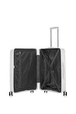 Rockland Prague Hardside Luggage with Spinner Wheels, Ivory, 3-Piece Set (20/24/28)