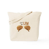 CafePress Obey The Law Tote Bag Reusable Natural Beige Canvas Shopping Bag