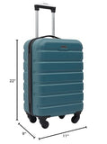 Travelers Club Harper Luggage, Hydro, 22-Inch Carry-On