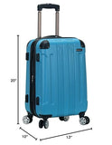 Rockland London Hardside Spinner Wheel Luggage, Carry-On 20", Turquoise